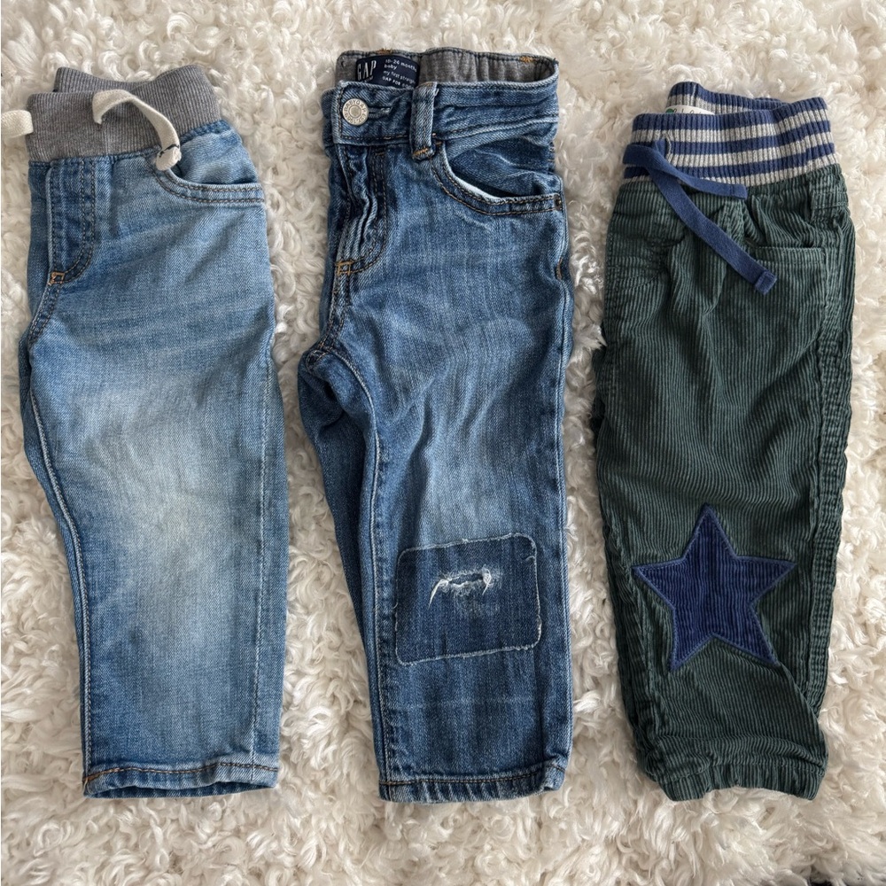 Kids Denim and Corduroy Pants Set- Gap/ Boden 12-18/18-24 months